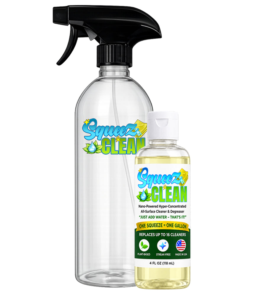 Squeez Clean Starter Kit – Concentrate + Spray Bottle